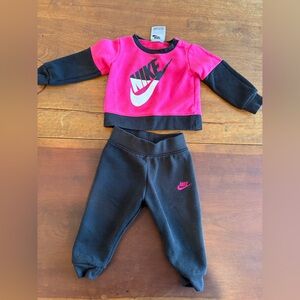 Nike Black and Pink Baby Outfit